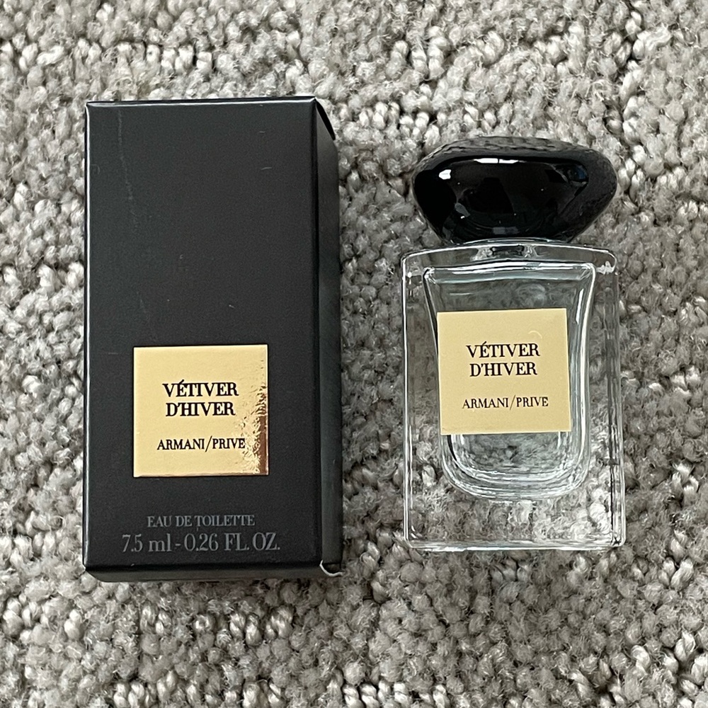 NEW Armani Prive Vetiver D'hiver eau de Toilette Perfume Light Blue 0.26oz/7.5ml